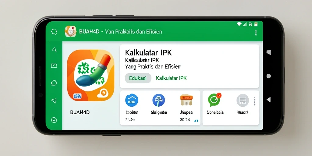 Antarmuka BUAH4D yang menampilkan fungsi Kalkulator IPK.