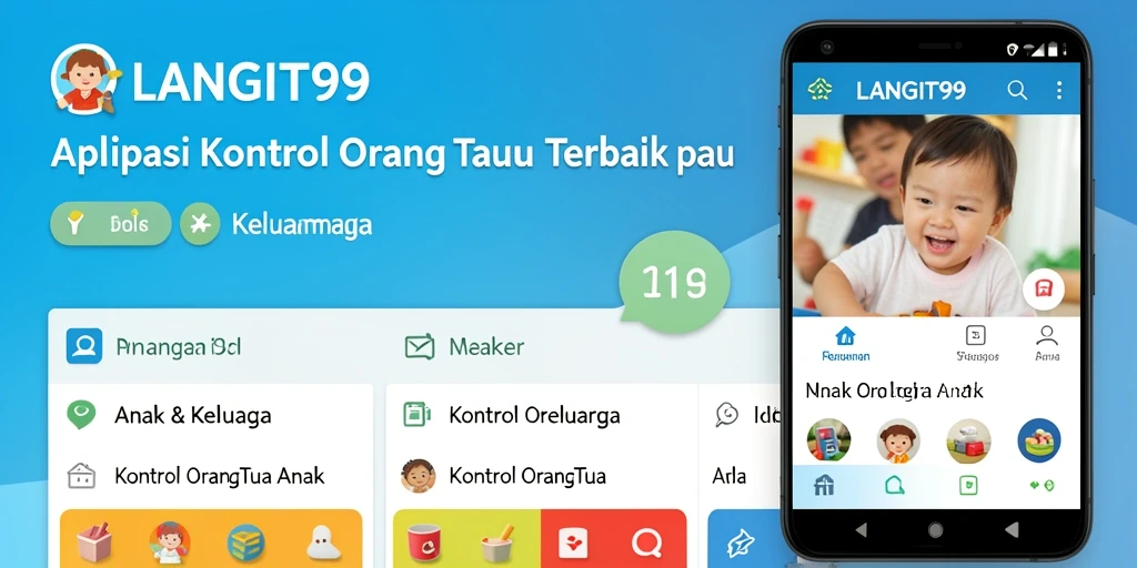 Antarmuka LANGIT99 yang intuitif untuk kontrol orang tua.